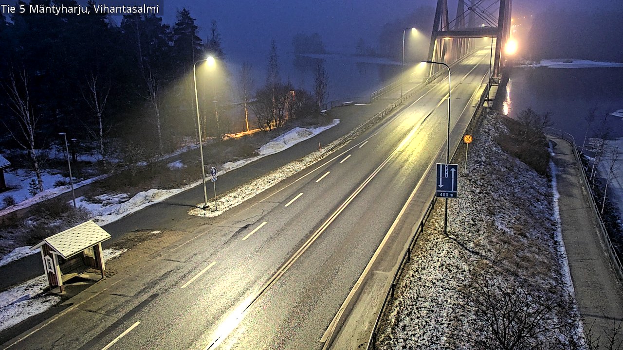 Weather Camera Image Road 5 Mäntyharju, Vihantasalm, Mäntyharju, Etelä-Savo