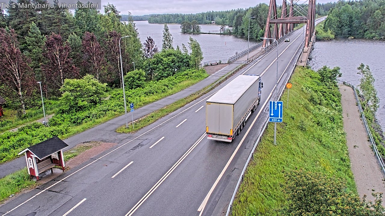 Weather Camera Image Väg 5 Mäntyharju, Vihantasal, Mäntyharju, Etelä-Savo