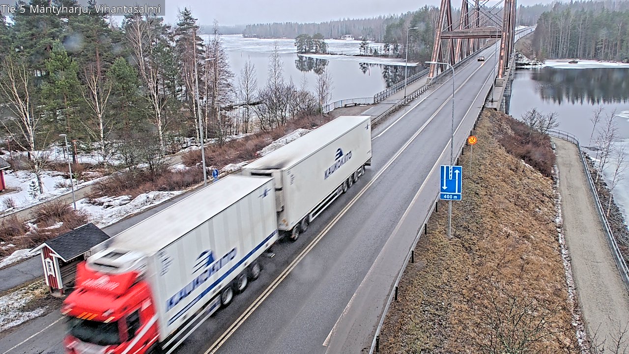 Weather Camera Image Road 5 Mäntyharju, Vihantasalm, Mäntyharju, Etelä-Savo