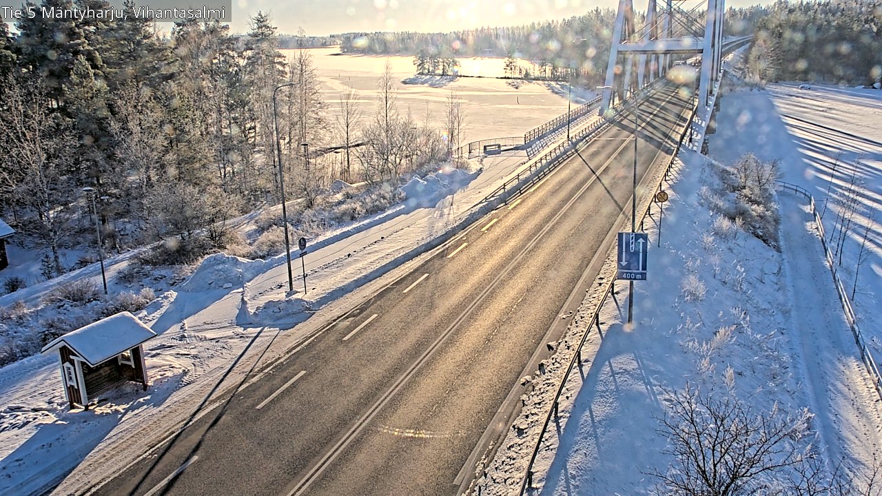 Weather Camera Image Road 5 Mäntyharju, Vihantasalm, Mäntyharju, Etelä-Savo