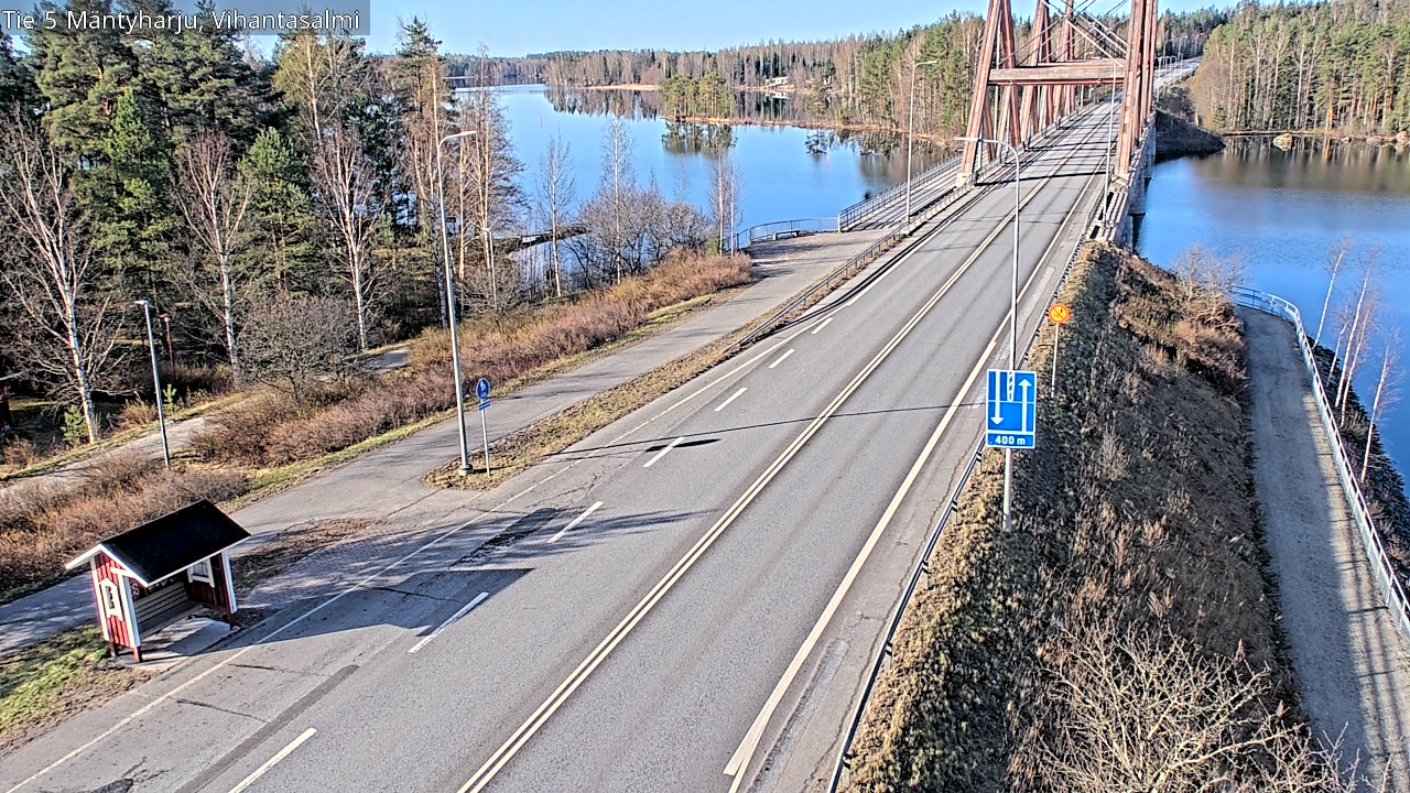 Weather Camera Image Road 5 Mäntyharju, Vihantasalm, Mäntyharju, Etelä-Savo