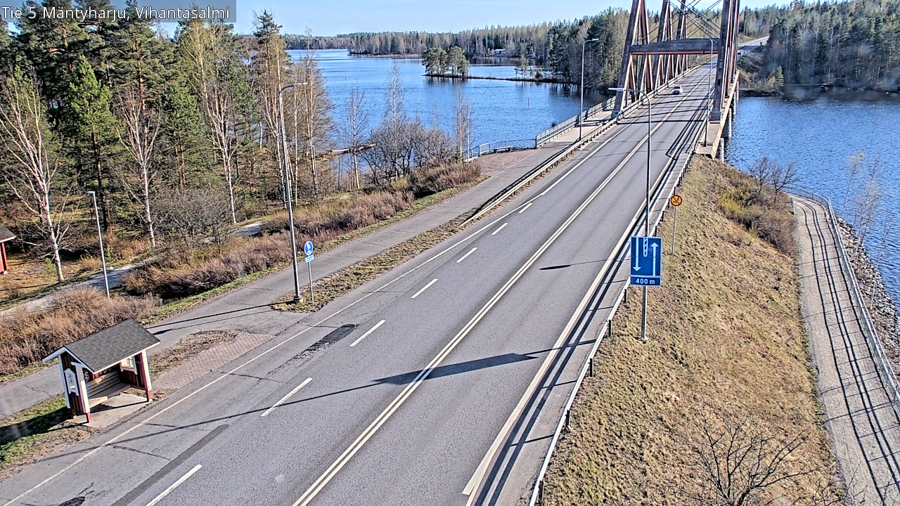 Weather Camera Image Road 5 Mäntyharju, Vihantasalm, Mäntyharju, Etelä-Savo