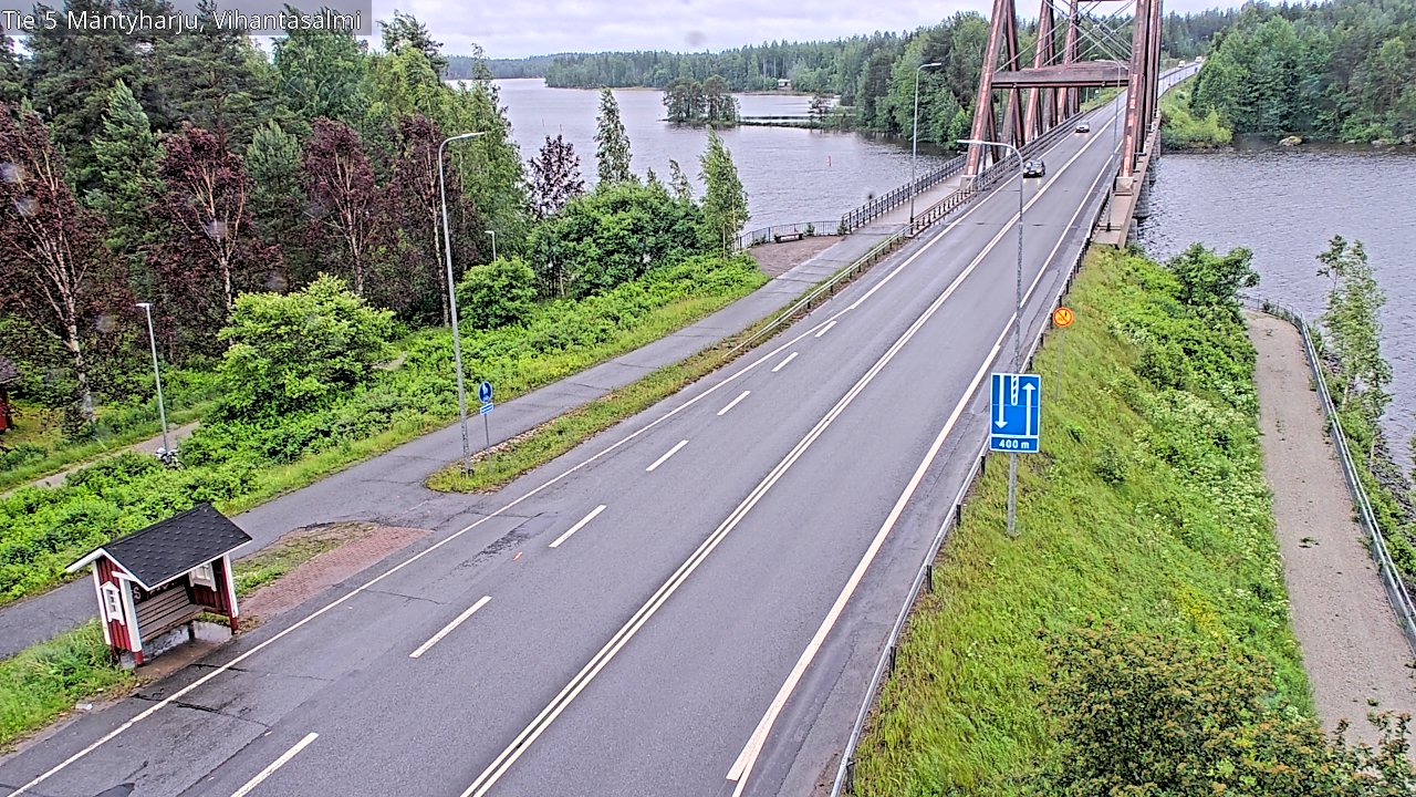 Weather Camera Image Väg 5 Mäntyharju, Vihantasal, Mäntyharju, Etelä-Savo