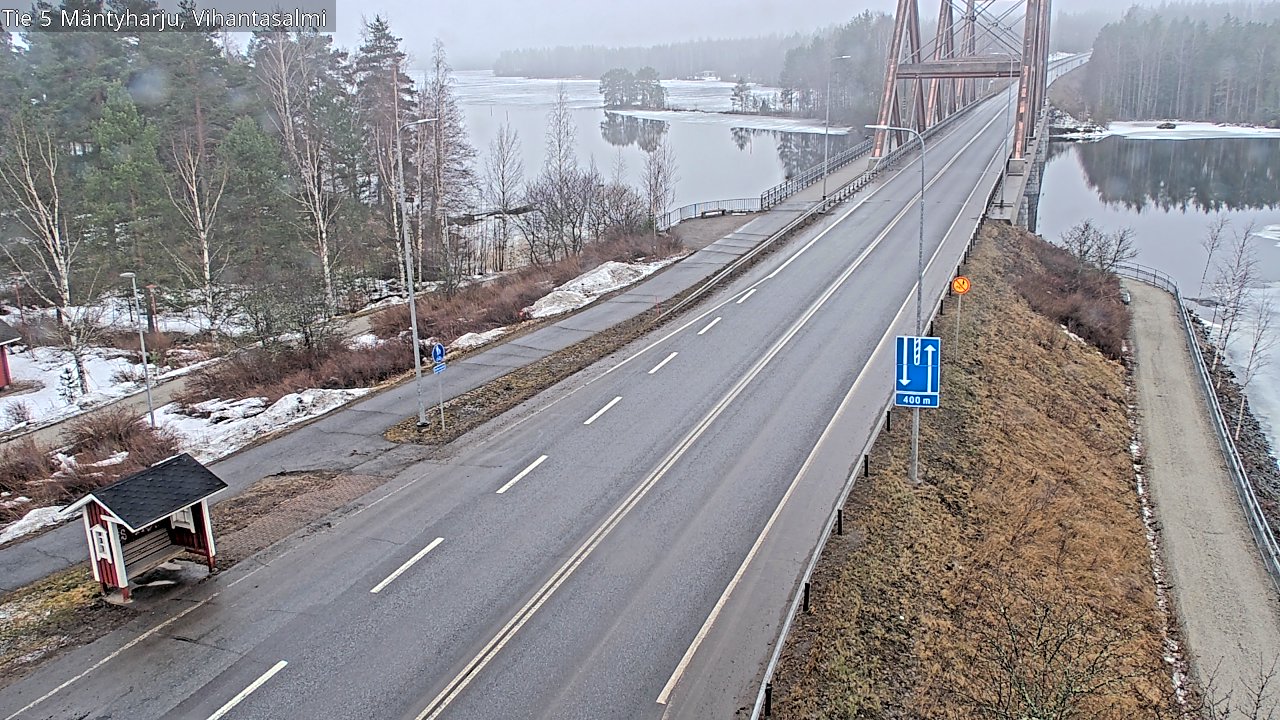 Weather Camera Image Road 5 Mäntyharju, Vihantasalm, Mäntyharju, Etelä-Savo