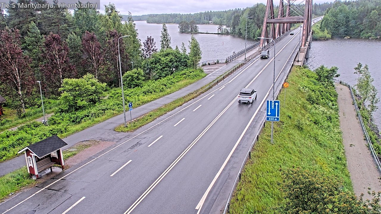 Weather Camera Image Väg 5 Mäntyharju, Vihantasal, Mäntyharju, Etelä-Savo