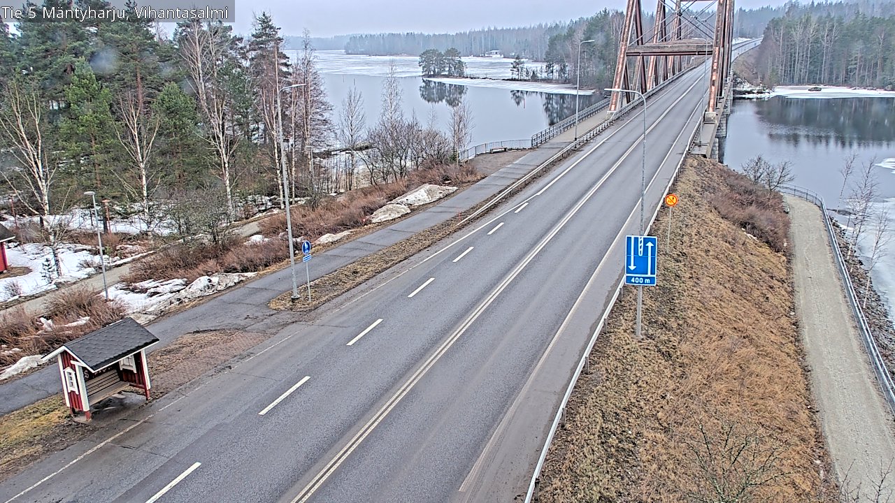 Weather Camera Image Road 5 Mäntyharju, Vihantasalm, Mäntyharju, Etelä-Savo
