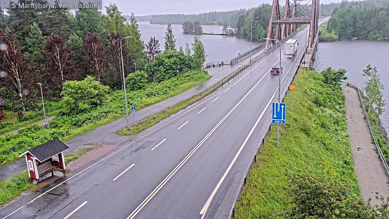 Weather Camera Image Väg 5 Mäntyharju, Vihantasal, Mäntyharju, Etelä-Savo