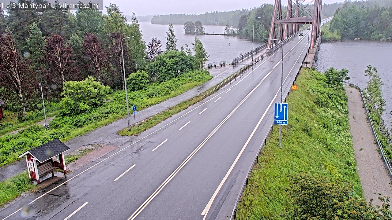Weather Camera Image Väg 5 Mäntyharju, Vihantasal, Mäntyharju, Etelä-Savo