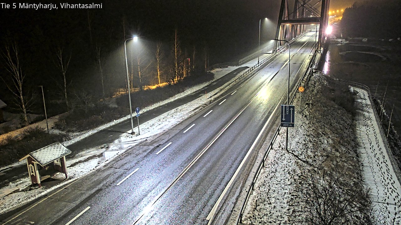 Weather Camera Image Väg 5 Mäntyharju, Vihantasal, Mäntyharju, Etelä-Savo