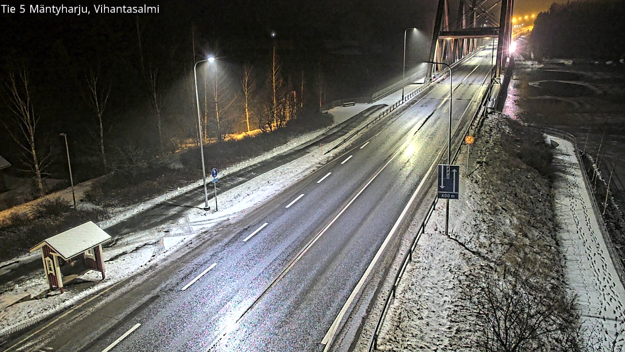 Weather Camera Image Väg 5 Mäntyharju, Vihantasal, Mäntyharju, Etelä-Savo