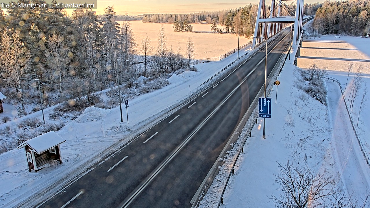 Weather Camera Image Road 5 Mäntyharju, Vihantasalm, Mäntyharju, Etelä-Savo