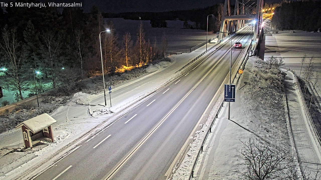 Weather Camera Image Väg 5 Mäntyharju, Vihantasal, Mäntyharju, Etelä-Savo