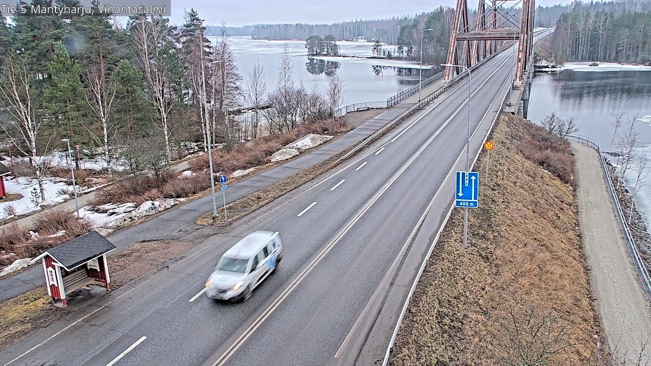 Weather Camera Image Väg 5 Mäntyharju, Vihantasal, Mäntyharju, Etelä-Savo