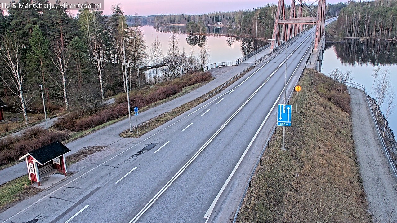 Weather Camera Image Väg 5 Mäntyharju, Vihantasal, Mäntyharju, Etelä-Savo