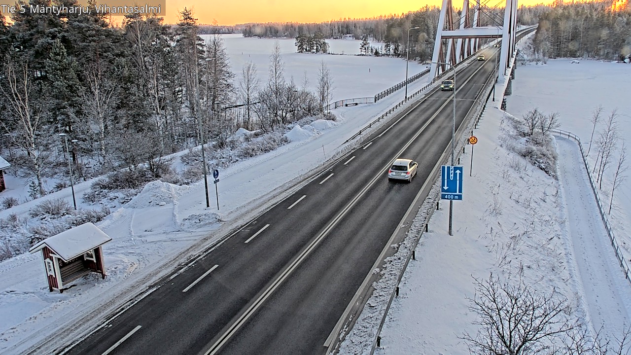 Weather Camera Image Road 5 Mäntyharju, Vihantasalm, Mäntyharju, Etelä-Savo