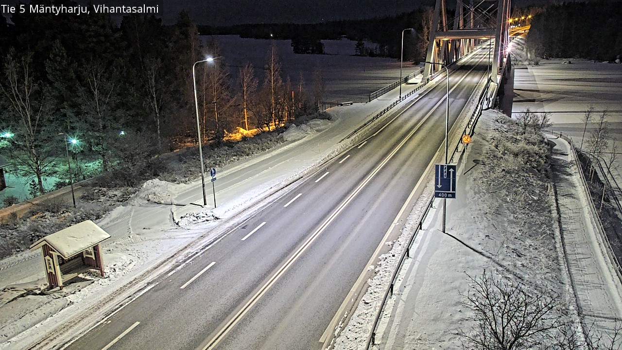 Weather Camera Image Väg 5 Mäntyharju, Vihantasal, Mäntyharju, Etelä-Savo