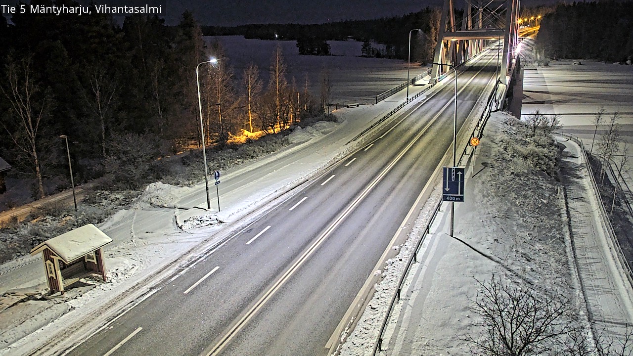 Weather Camera Image Väg 5 Mäntyharju, Vihantasal, Mäntyharju, Etelä-Savo