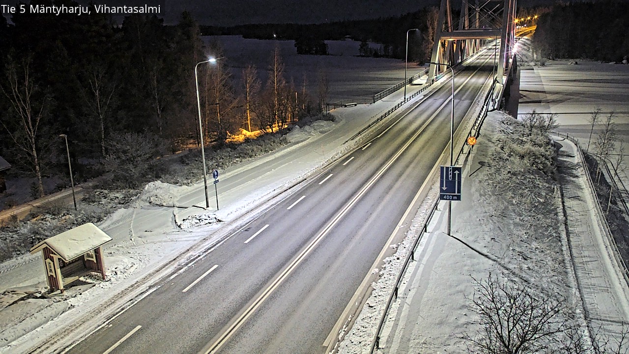 Weather Camera Image Väg 5 Mäntyharju, Vihantasal, Mäntyharju, Etelä-Savo