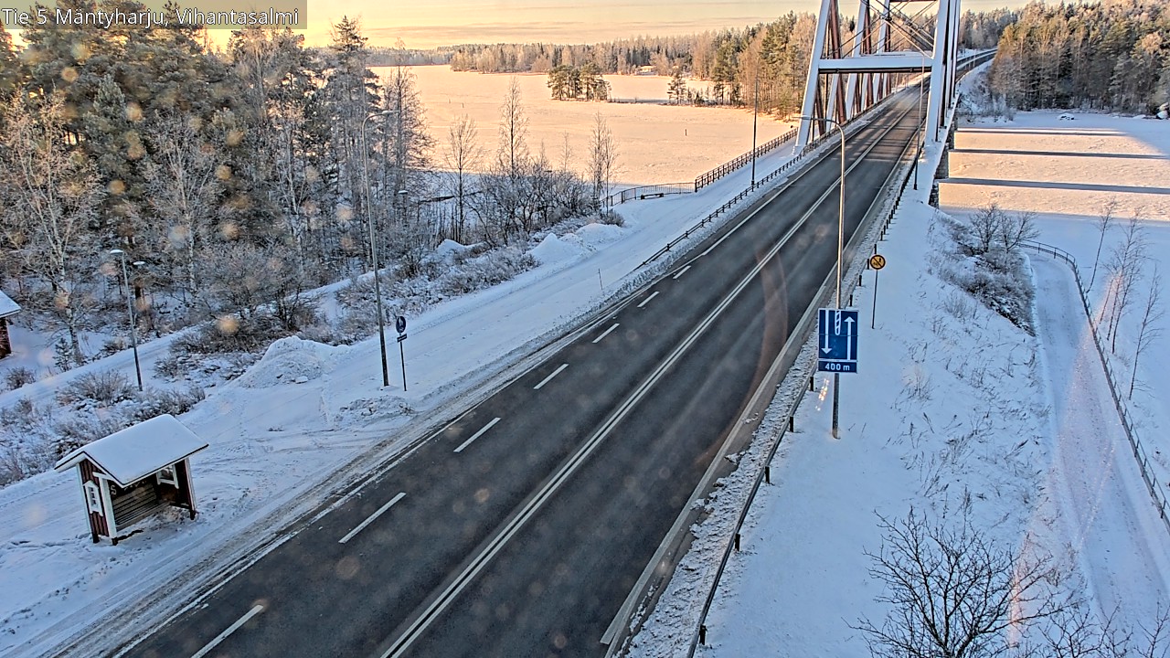Weather Camera Image Road 5 Mäntyharju, Vihantasalm, Mäntyharju, Etelä-Savo