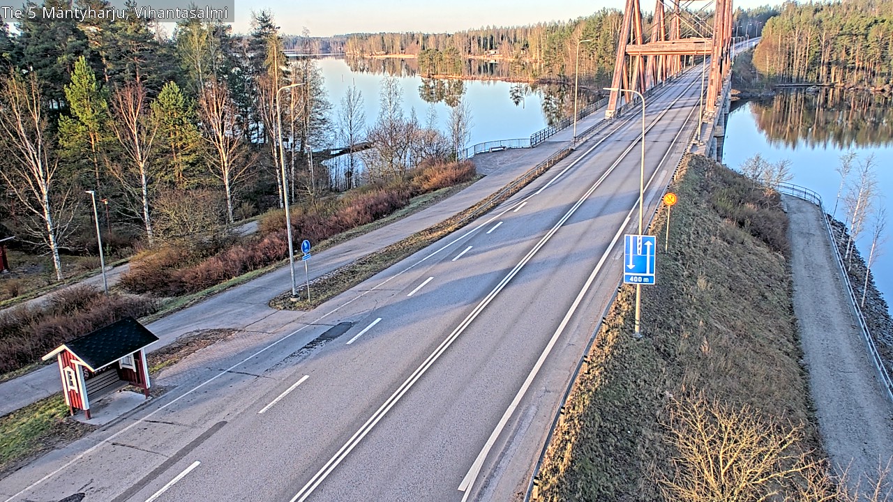 Weather Camera Image Väg 5 Mäntyharju, Vihantasal, Mäntyharju, Etelä-Savo