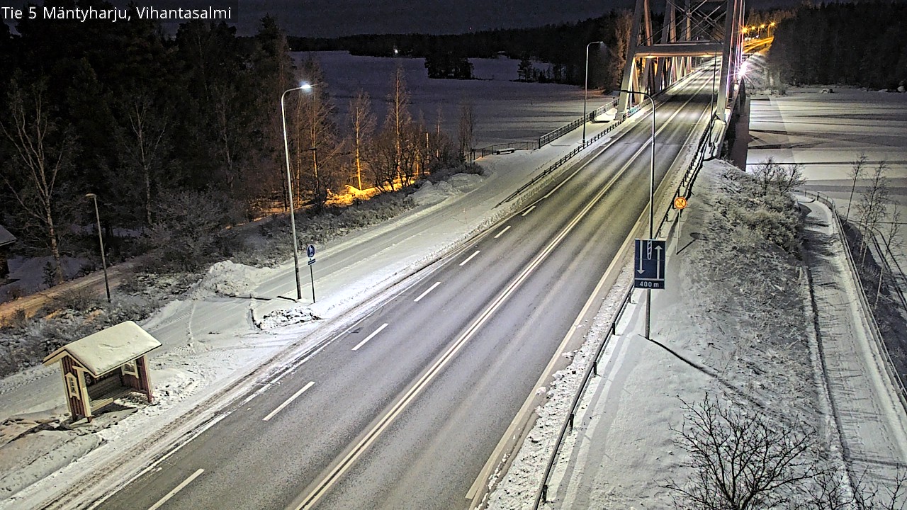 Weather Camera Image Väg 5 Mäntyharju, Vihantasal, Mäntyharju, Etelä-Savo
