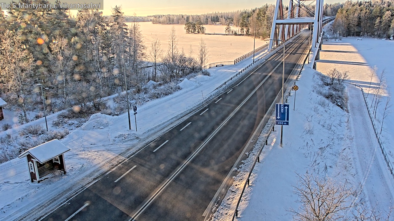 Weather Camera Image Road 5 Mäntyharju, Vihantasalm, Mäntyharju, Etelä-Savo