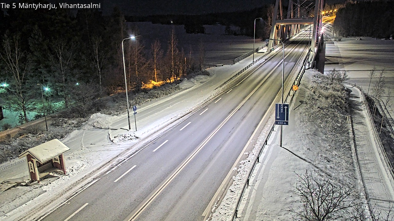 Weather Camera Image Väg 5 Mäntyharju, Vihantasal, Mäntyharju, Etelä-Savo