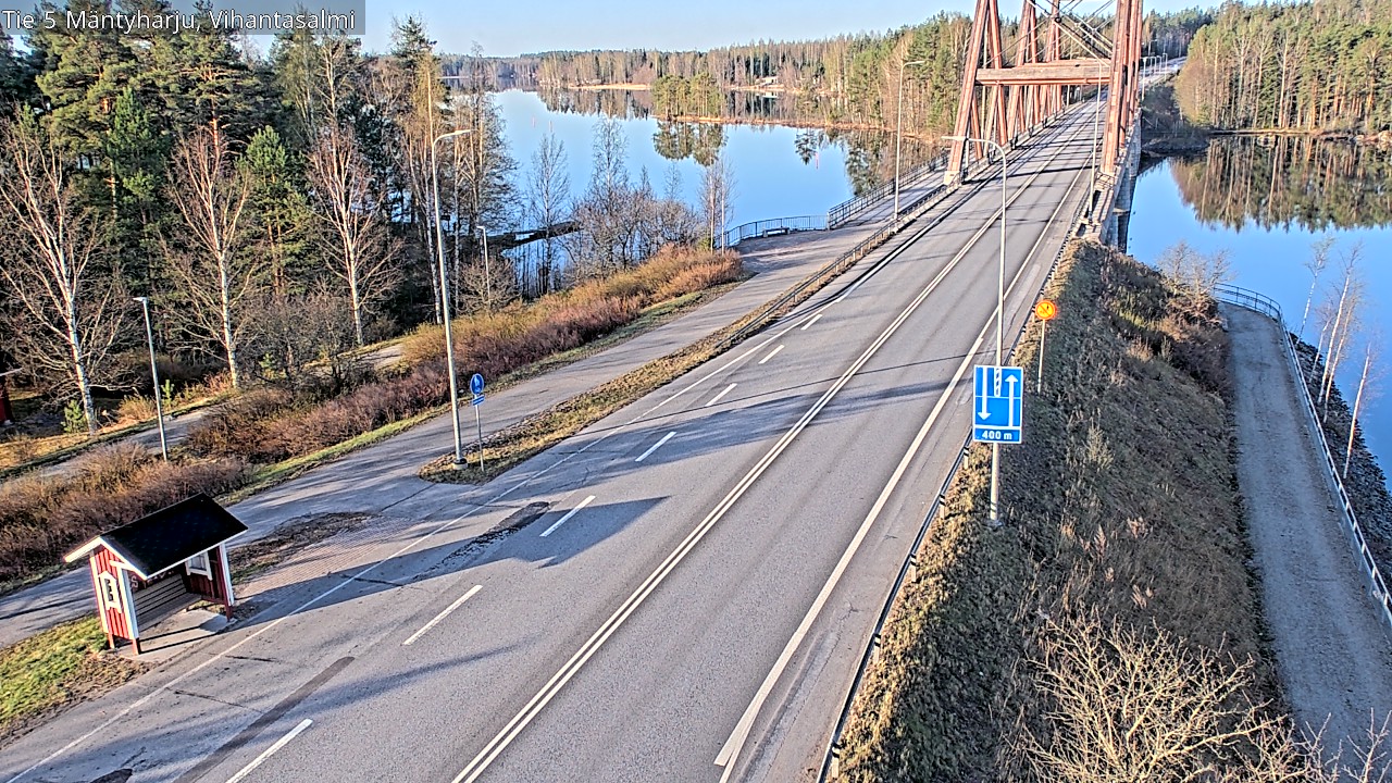 Weather Camera Image Väg 5 Mäntyharju, Vihantasal, Mäntyharju, Etelä-Savo