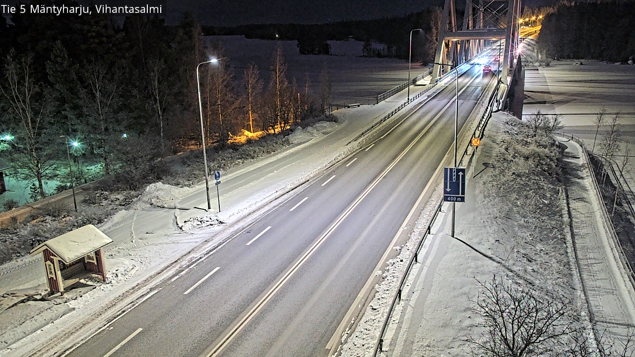 Weather Camera Image Väg 5 Mäntyharju, Vihantasal, Mäntyharju, Etelä-Savo