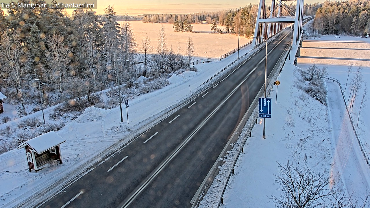 Weather Camera Image Road 5 Mäntyharju, Vihantasalm, Mäntyharju, Etelä-Savo