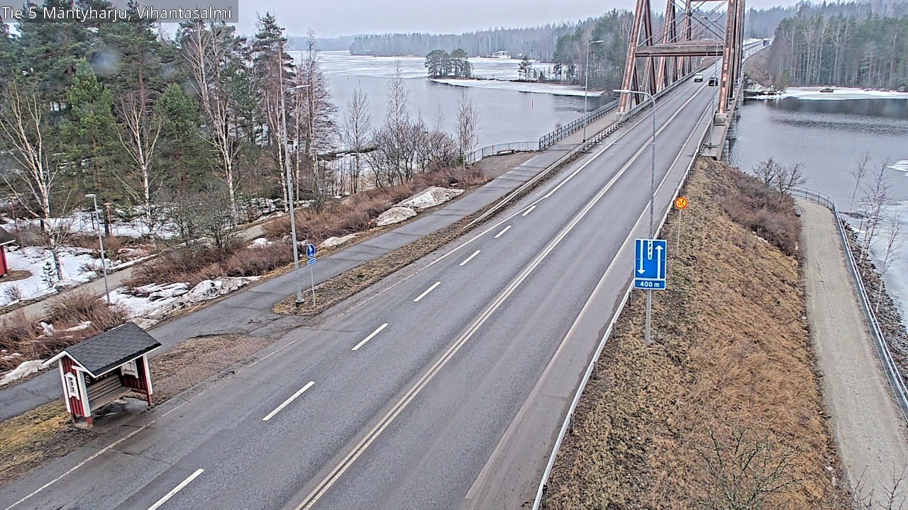 Weather Camera Image Väg 5 Mäntyharju, Vihantasal, Mäntyharju, Etelä-Savo