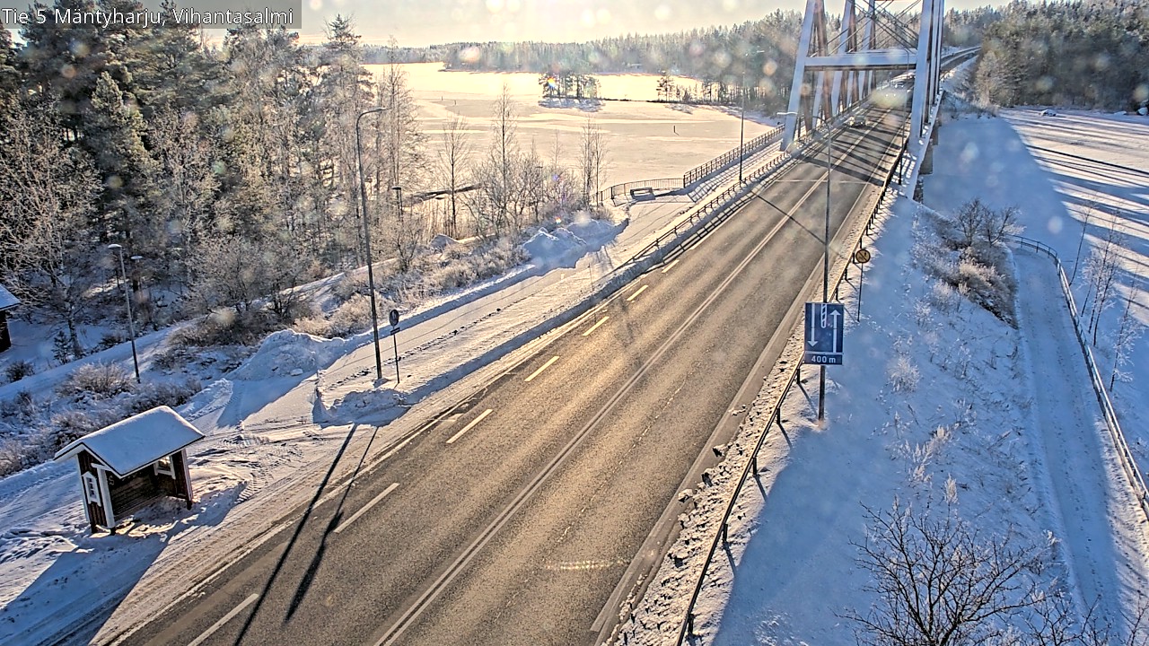 Weather Camera Image Road 5 Mäntyharju, Vihantasalm, Mäntyharju, Etelä-Savo