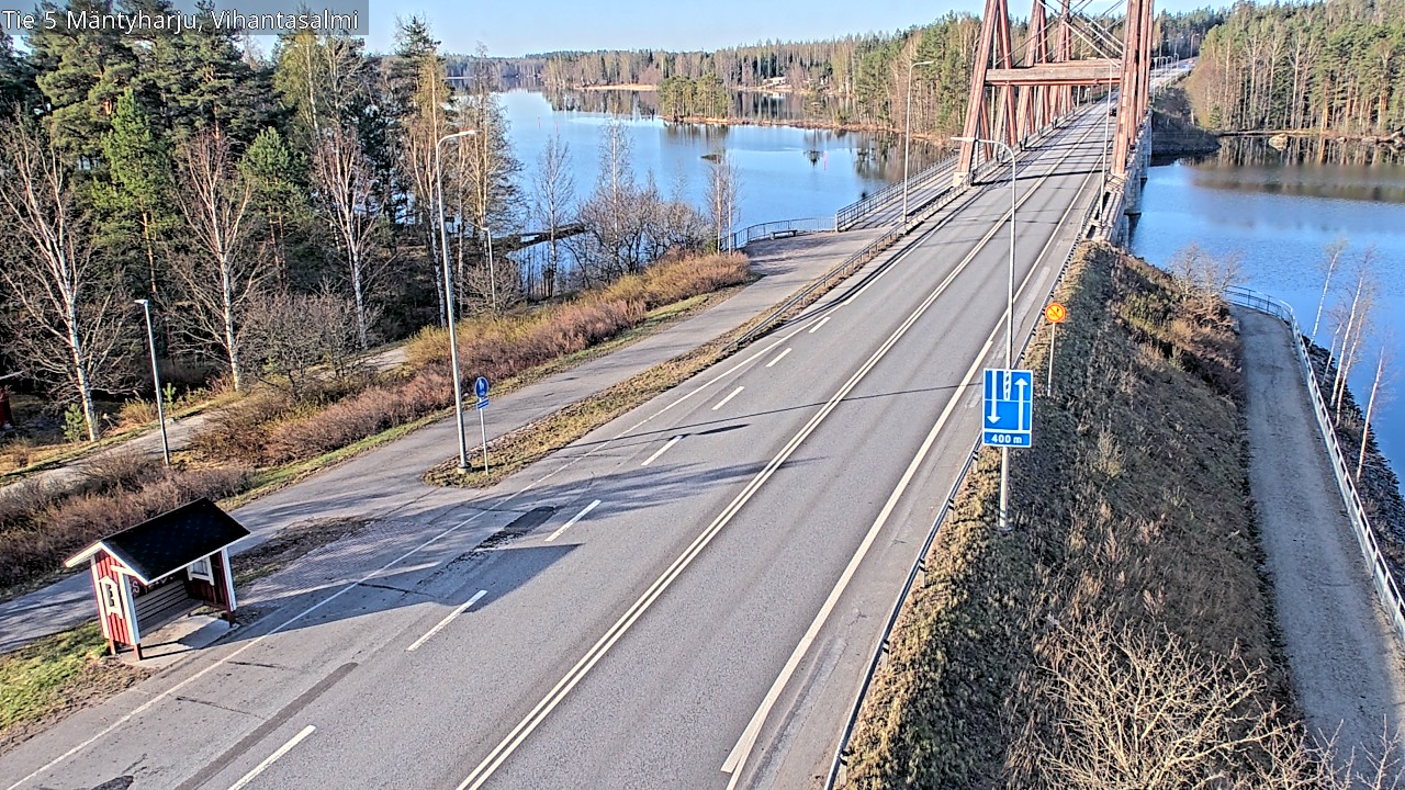 Weather Camera Image Väg 5 Mäntyharju, Vihantasal, Mäntyharju, Etelä-Savo