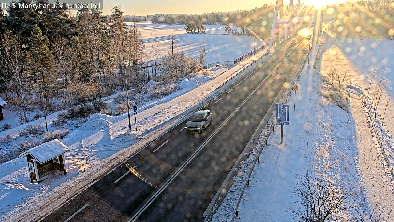 Weather Camera Image Road 5 Mäntyharju, Vihantasalm, Mäntyharju, Etelä-Savo