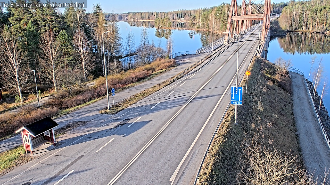 Weather Camera Image Väg 5 Mäntyharju, Vihantasal, Mäntyharju, Etelä-Savo