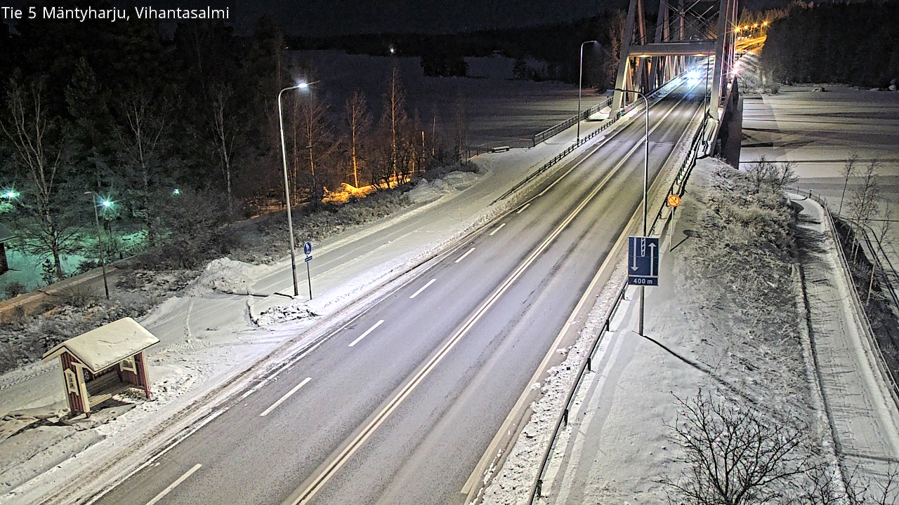 Weather Camera Image Väg 5 Mäntyharju, Vihantasal, Mäntyharju, Etelä-Savo