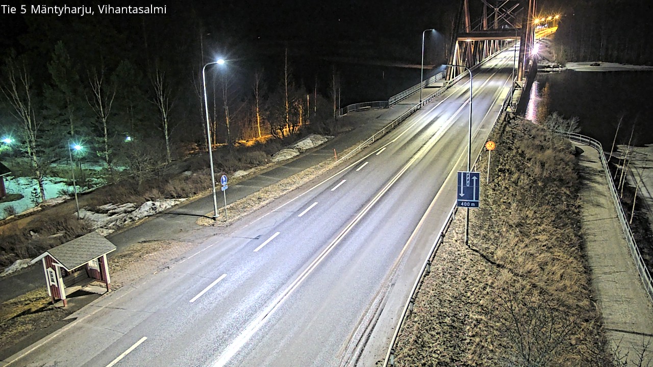 Weather Camera Image Väg 5 Mäntyharju, Vihantasal, Mäntyharju, Etelä-Savo
