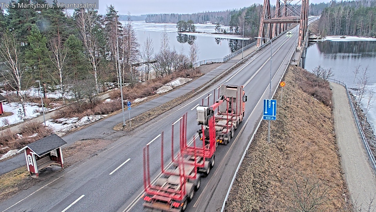 Weather Camera Image Road 5 Mäntyharju, Vihantasalm, Mäntyharju, Etelä-Savo