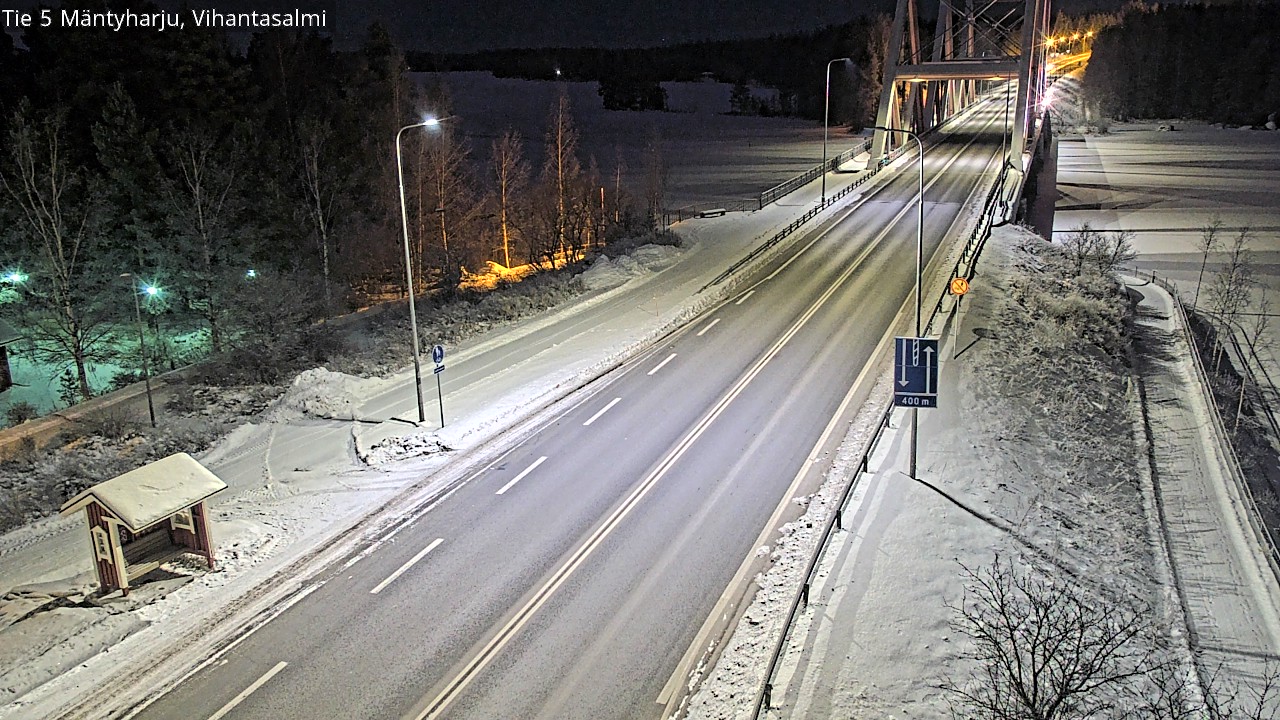 Weather Camera Image Väg 5 Mäntyharju, Vihantasal, Mäntyharju, Etelä-Savo