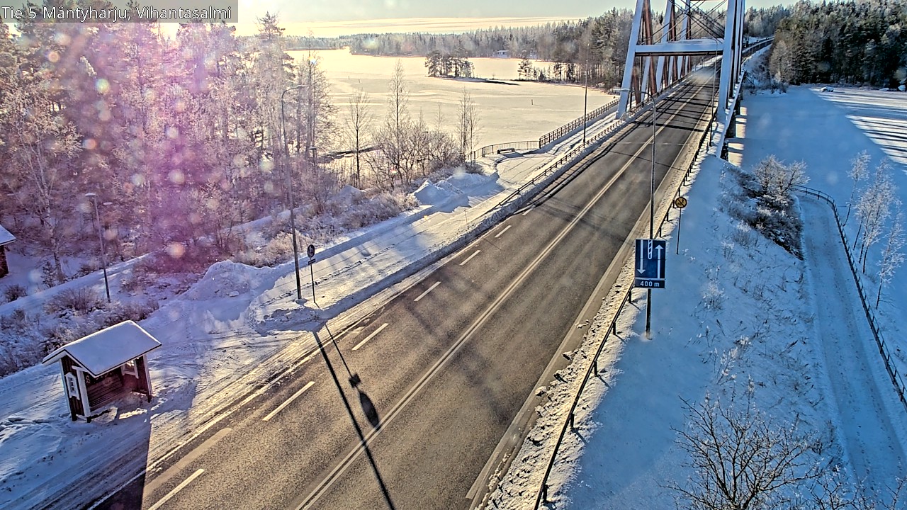 Weather Camera Image Road 5 Mäntyharju, Vihantasalm, Mäntyharju, Etelä-Savo