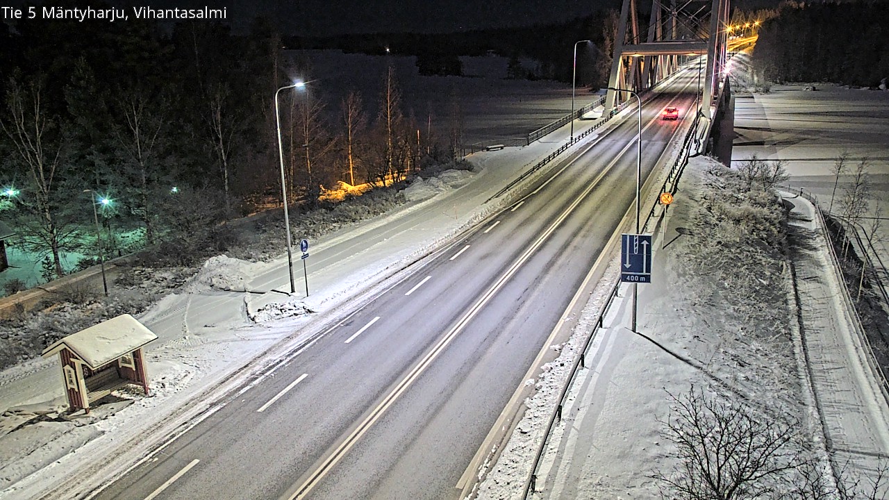 Weather Camera Image Väg 5 Mäntyharju, Vihantasal, Mäntyharju, Etelä-Savo