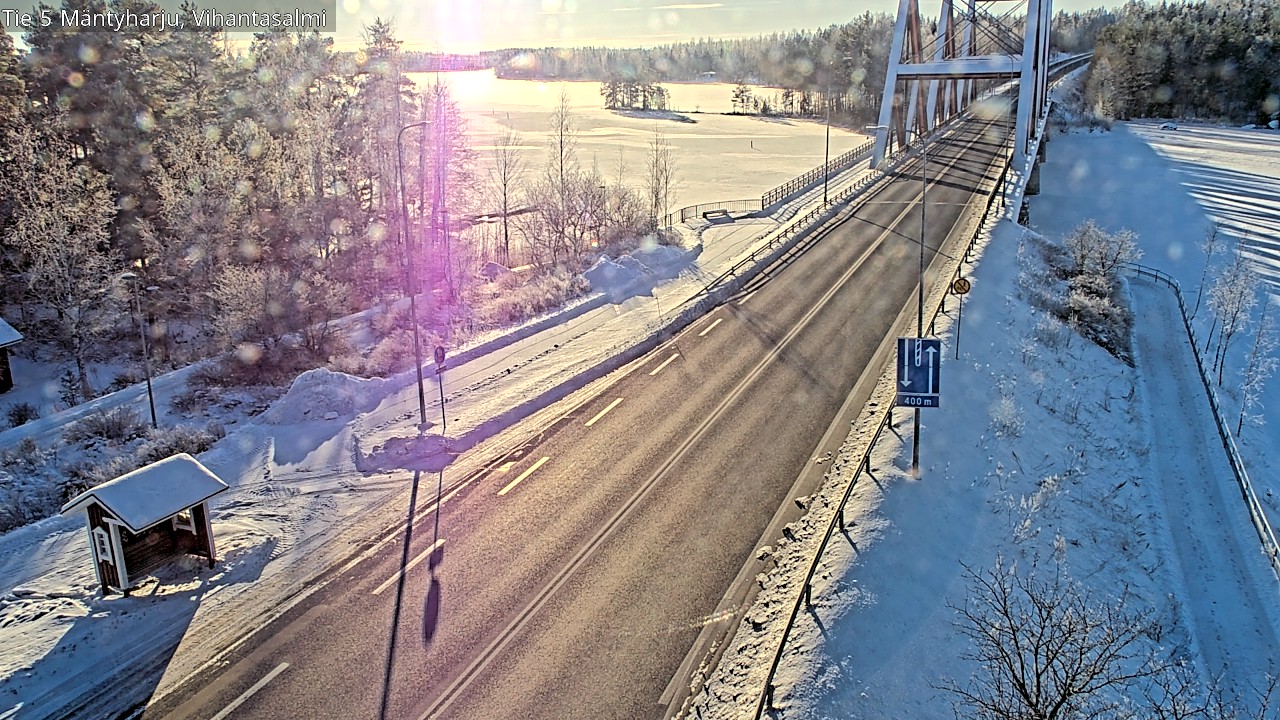 Weather Camera Image Road 5 Mäntyharju, Vihantasalm, Mäntyharju, Etelä-Savo