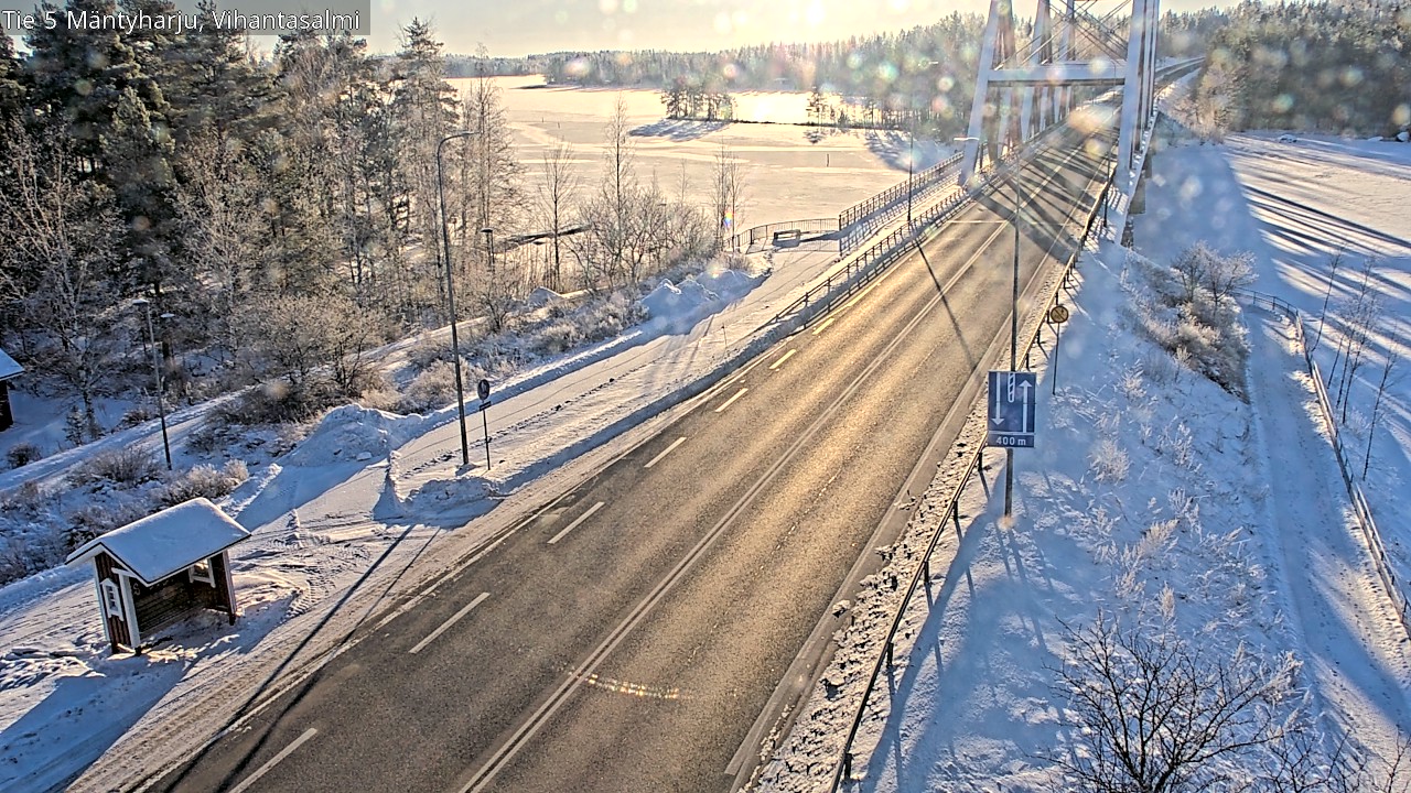 Weather Camera Image Road 5 Mäntyharju, Vihantasalm, Mäntyharju, Etelä-Savo