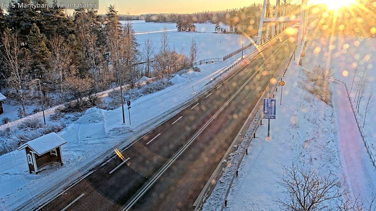 Weather Camera Image Road 5 Mäntyharju, Vihantasalm, Mäntyharju, Etelä-Savo