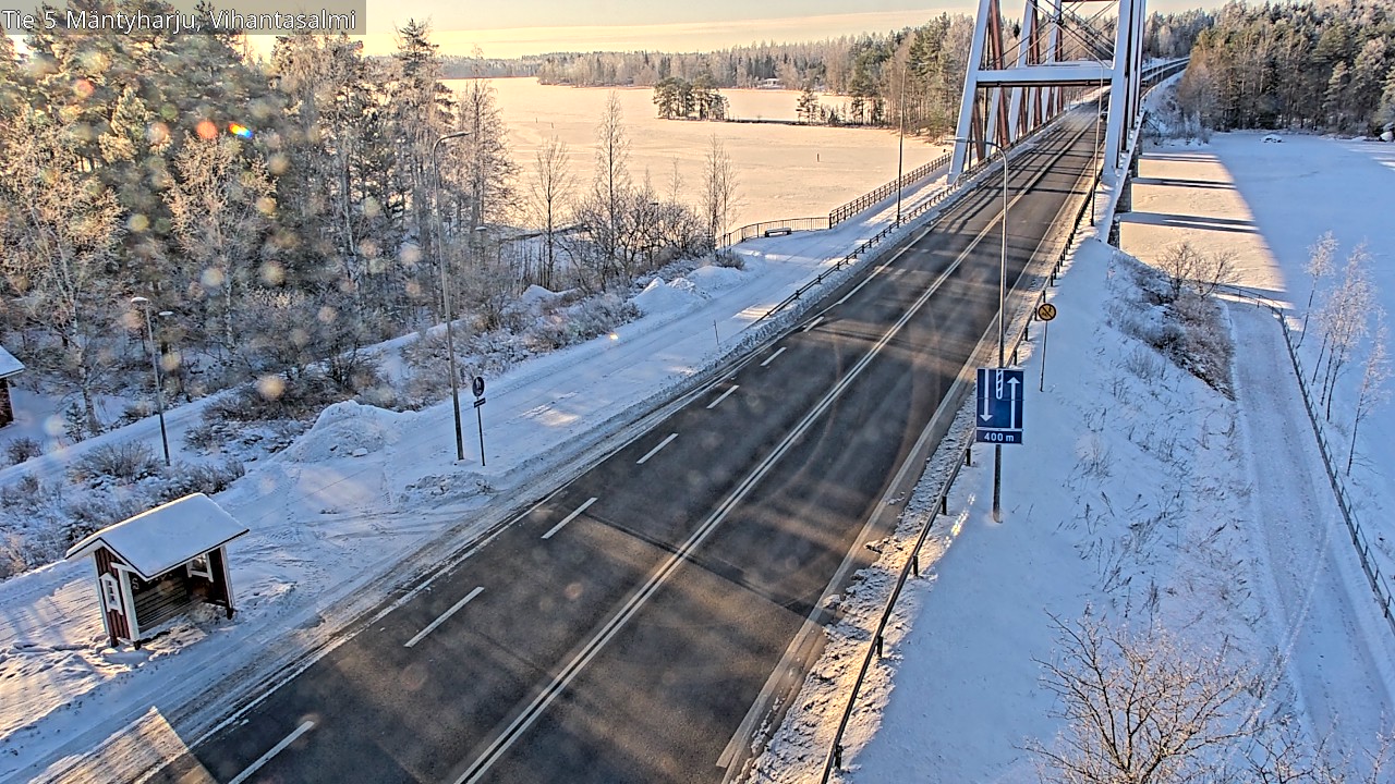 Weather Camera Image Road 5 Mäntyharju, Vihantasalm, Mäntyharju, Etelä-Savo