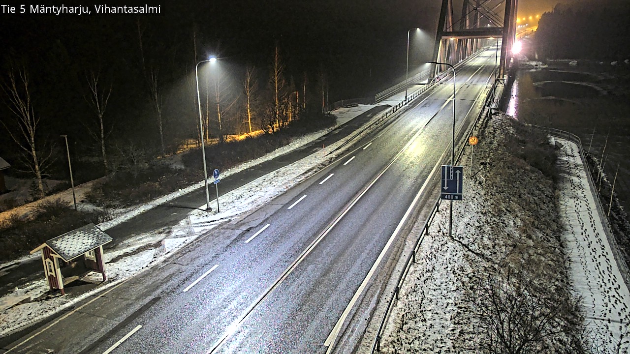 Weather Camera Image Väg 5 Mäntyharju, Vihantasal, Mäntyharju, Etelä-Savo