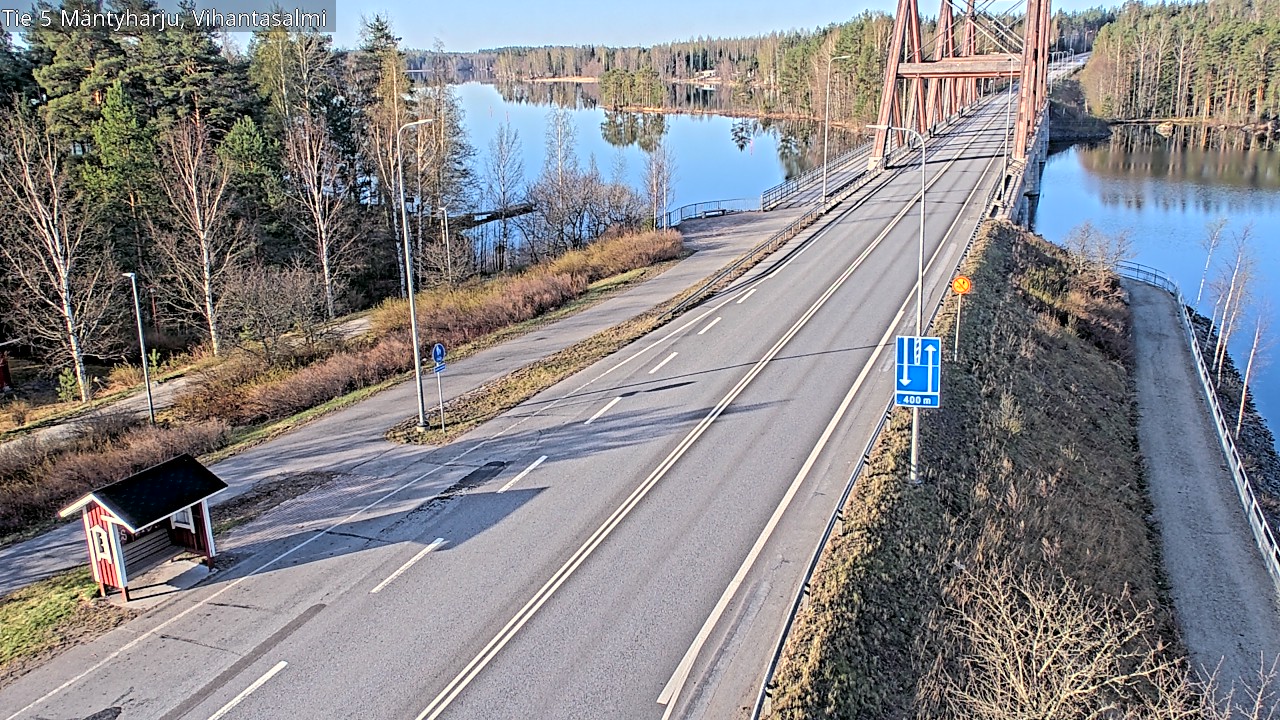 Weather Camera Image Väg 5 Mäntyharju, Vihantasal, Mäntyharju, Etelä-Savo