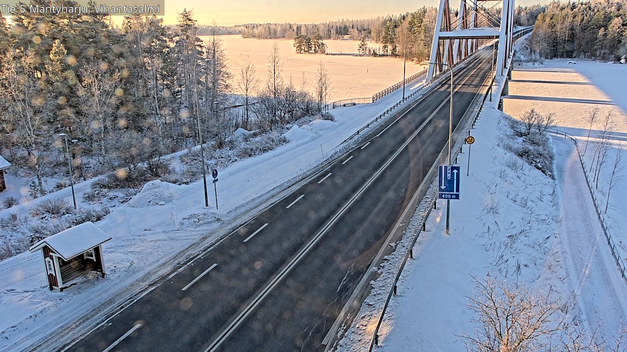 Weather Camera Image Road 5 Mäntyharju, Vihantasalm, Mäntyharju, Etelä-Savo