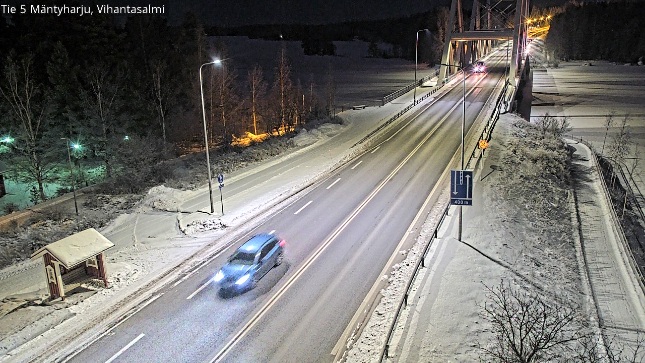 Weather Camera Image Väg 5 Mäntyharju, Vihantasal, Mäntyharju, Etelä-Savo