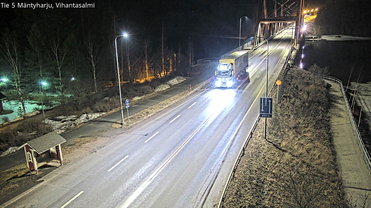 Weather Camera Image Väg 5 Mäntyharju, Vihantasal, Mäntyharju, Etelä-Savo